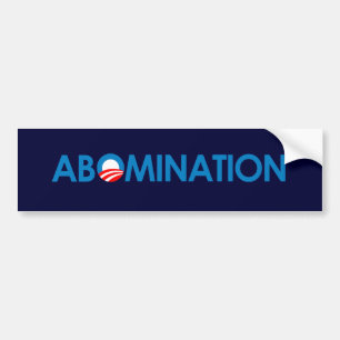 Anti-Obama - Abominatie Bumpersticker