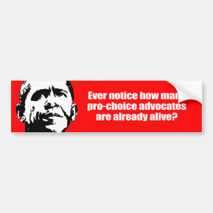 Anti-Obama - altijd opmerken hoe voorstanders van Bumpersticker