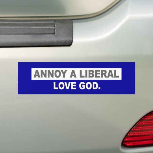 ANTI-OBAMA-ANNOY A LIBERAL. GOD BUMPERSTICKER (Op auto)