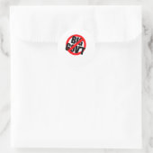 Anti-Obama - Anti-Big Government T-SHIRT Ronde Sticker (Tas)