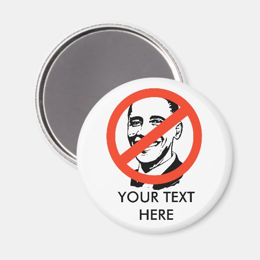 ANTI-OBAMA: ANTI-OBAMA MAGNEET (Voorkant / Achterkant)
