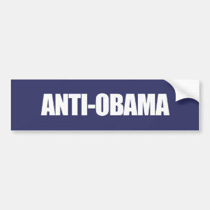 Anti-Obama - Anti-Obama wit Bumpersticker