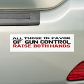 Anti-Obama Anti-Pistool Control Politiek "Beide ha Bumpersticker (Op auto)
