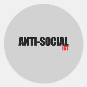 Anti-Obama - Anti-Socialist 2 Ronde Sticker