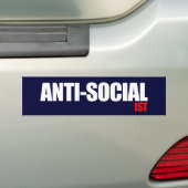 Anti-Obama - antisocialist Bumpersticker (Op auto)