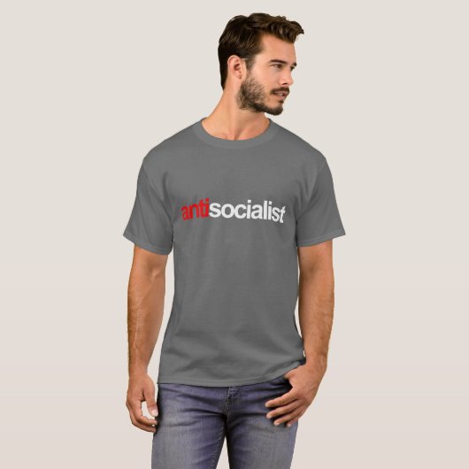 Anti-Obama - antisocialist T-shirt (Voorkant volledig)