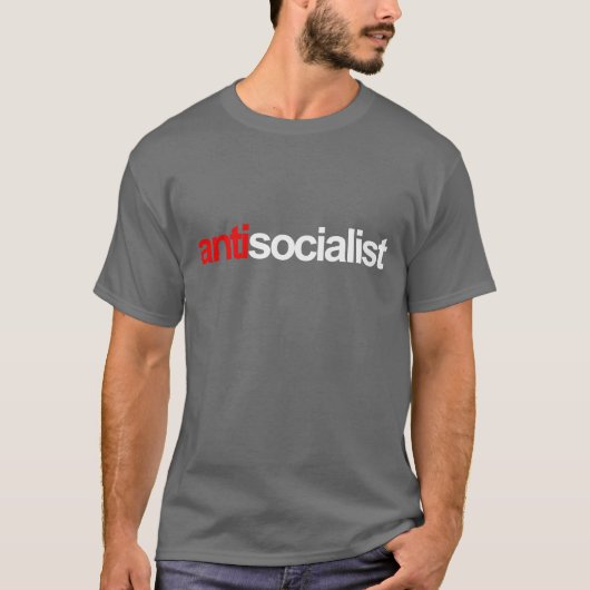 Anti-Obama - antisocialist T-shirt (Voorkant)