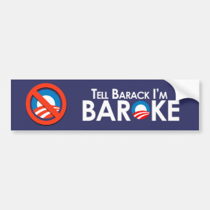 Anti-Obama - Baroke Bumpersticker