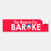 Anti-Obama - Baroke Bumpersticker (Voorkant)