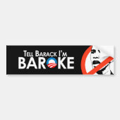 Anti-Obama - Baroke Bumpersticker (Voorkant)