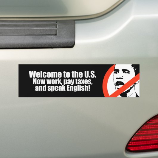Anti-Obama - Belastingheffing nu betalen Bumpersti Bumpersticker (Op auto)