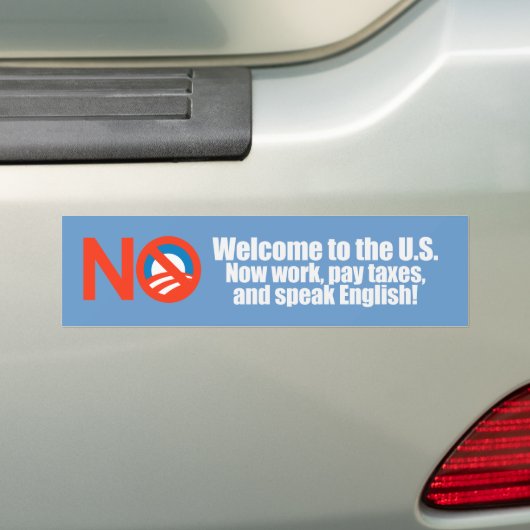 Anti-Obama - Belastingheffing nu betalen Bumpersti Bumpersticker (Op auto)