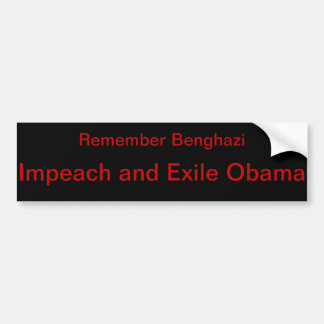 Anti-Obama Benghazi Bumpersticker