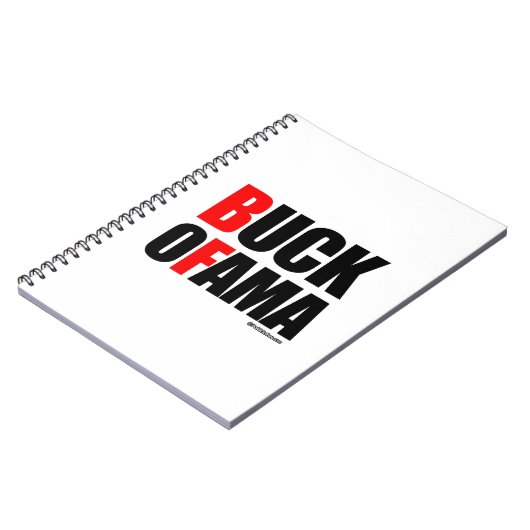 Anti-Obama - BUCK OFAMA 2 Notitieboek (Linkerzijde)
