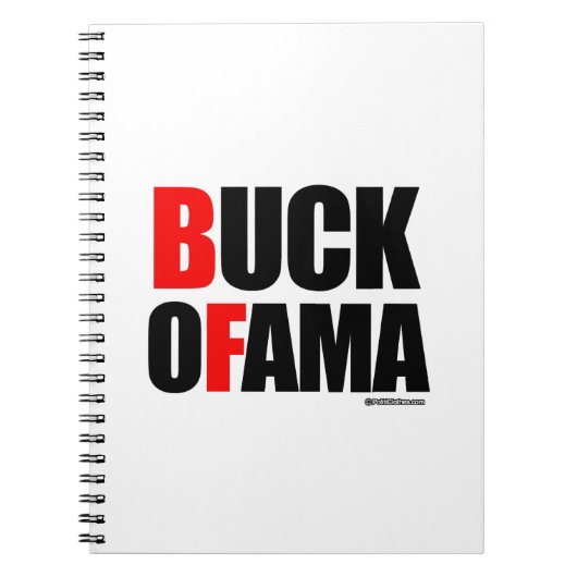 Anti-Obama - BUCK OFAMA 2 Notitieboek (Voorkant)