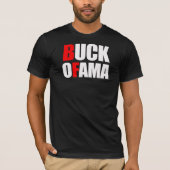 Anti-Obama - BUCK OFAMA 2 wit T-shirt (Voorkant)