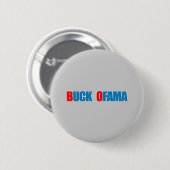 Anti-Obama - Buck Ofama blauw Ronde Button 5,7 Cm (Voorkant /achterkant)