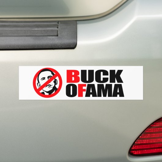 Anti-Obama - Buck Ofama sticker (Op auto)