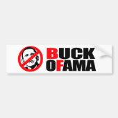Anti-Obama - Buck Ofama sticker (Voorkant)