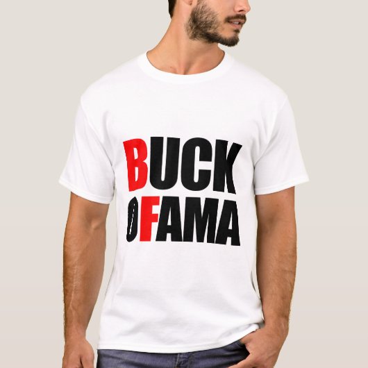 Anti-Obama - BUCK OFAMA T-SHIRT (Voorkant)