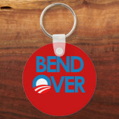Anti-Obama - Buig Voorover Sleutelhanger (Voorkant)