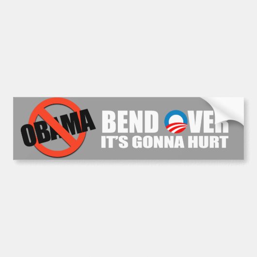 Anti-Obama-bumper sticker - Buigen over het zal ga (Voorkant)