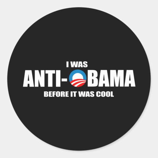 Anti-Obama bumper sticker - Ik was Anti-Obama voor (Voorkant)
