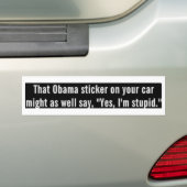 Anti Obama Bumpersticker (Op auto)