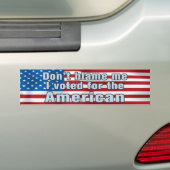 Anti-Obama Bumpersticker (Op auto)