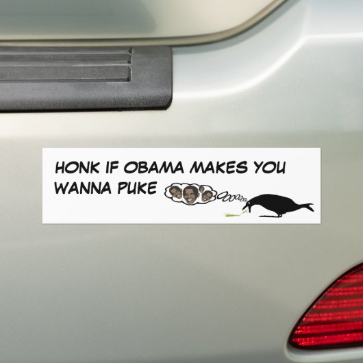 Anti Obama Bumpersticker (Op auto)