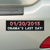 Anti-Obama Bumpersticker (Op auto)