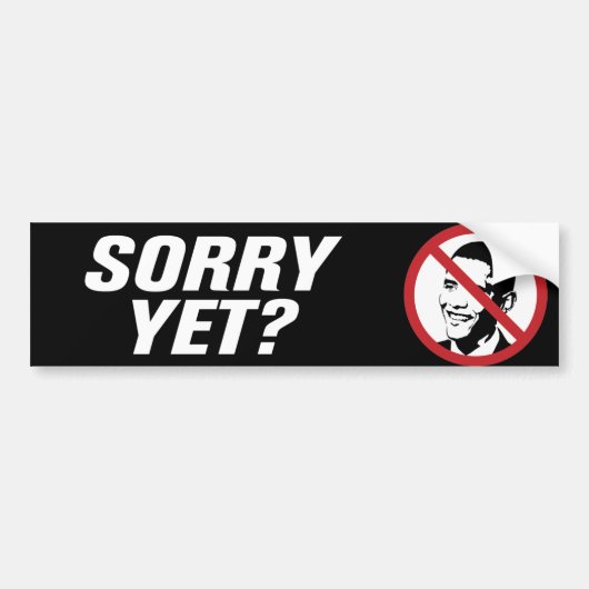 Anti-Obama Bumpersticker (Voorkant)