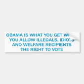 Anti-Obama Bumpersticker (Voorkant)