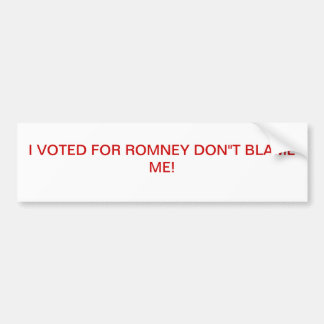 ANTI OBAMA BUMPERSTICKER