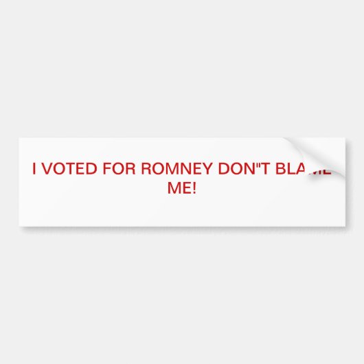 ANTI OBAMA BUMPERSTICKER (Voorkant)