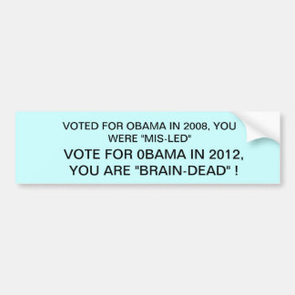 ANTI OBAMA BUMPERSTICKER