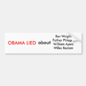 Anti Obama Bumpersticker (Voorkant)