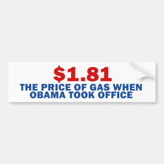 Anti Obama Bumpersticker (Voorkant)
