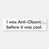 Anti-Obama Bumpersticker (Voorkant)