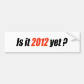 Anti-Obama Bumpersticker - 2012 Toch (Voorkant)