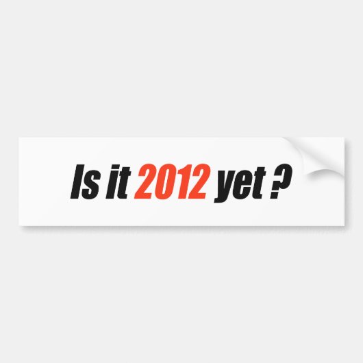 Anti-Obama Bumpersticker - 2012 Toch (Voorkant)