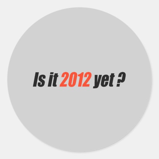 Anti-Obama Bumpersticker - 2012 Toch Ronde Sticker (Voorkant)