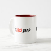 Anti-Obama Bumpersticker - 2012 Toch Tweekleurige Koffiemok (Voorkant links)