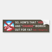 Anti-Obama Bumpersticker (bruin) (Voorkant)