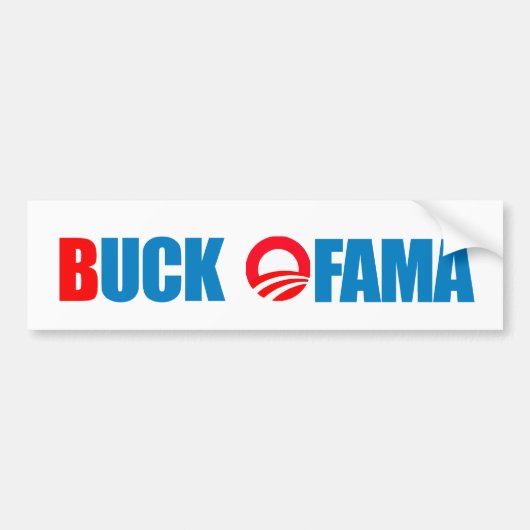 Anti-Obama Bumpersticker: Buck Ofama Bumpersticker (Voorkant)