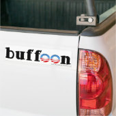 Anti-Obama Bumpersticker "buffon!" (Op Truck)