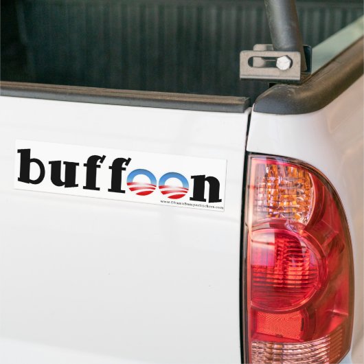 Anti-Obama Bumpersticker "buffon!" (Op Truck)