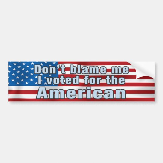 Anti-Obama-bumpersticker Bumpersticker (Voorkant)