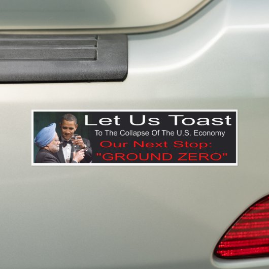 Anti-Obama-Bumpersticker Bumpersticker (Op auto)