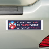 Anti-Obama-Bumpersticker Bumpersticker (Op auto)